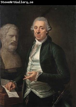 Carlo Labruzzi Portrait of Domenico de Angelis with the bust of Bias of Priene